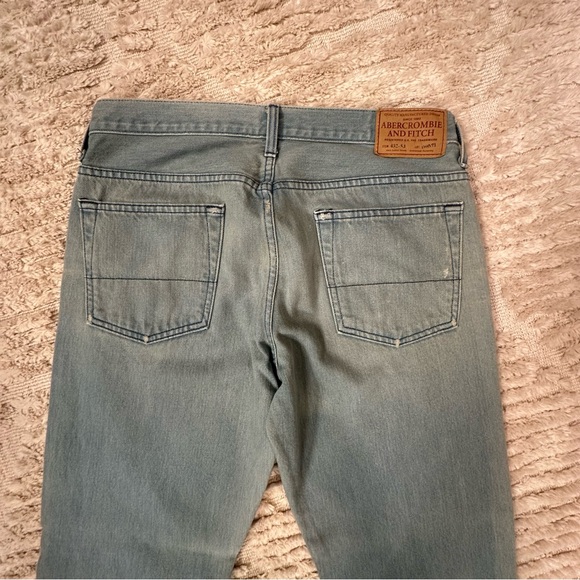Vintage Y2K Abercrombie & Fitch Light Blue Bootcut Jeans 32 x 32 - Picture 7 of 9
